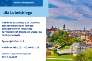 Ochrona bioróżnorodności w ramach Zintegrowanych Inwestycji Terytorialnych Miejskich Obszarów Funkcjonalnych